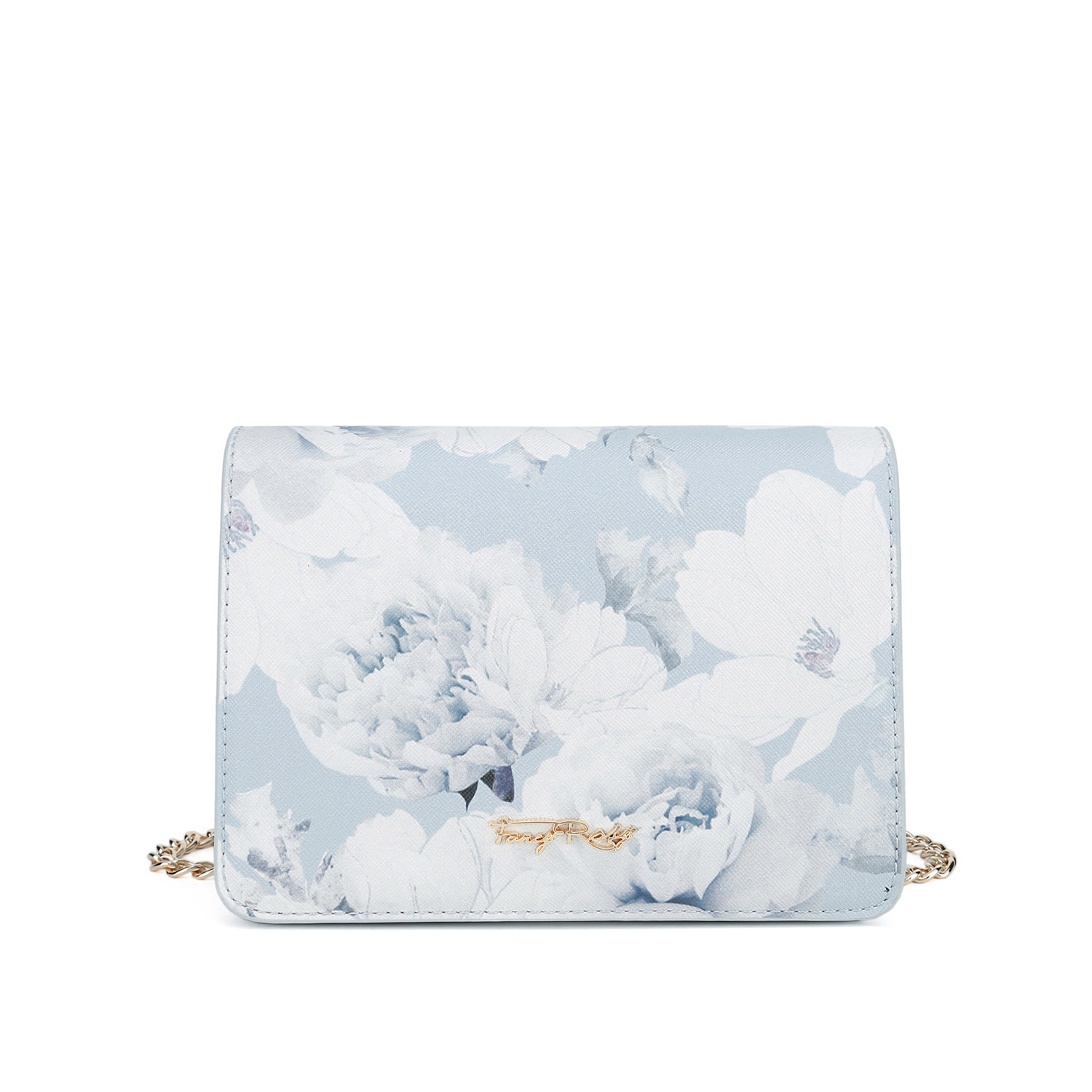 Rosy Romance Floral Print Cross-body Bag