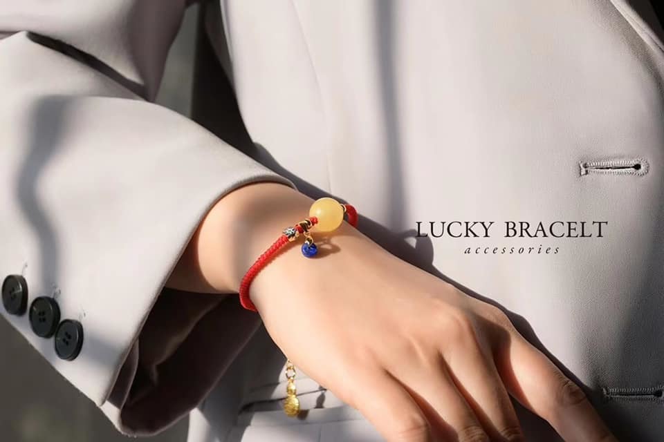 蜜蠟護身幸運紅繩