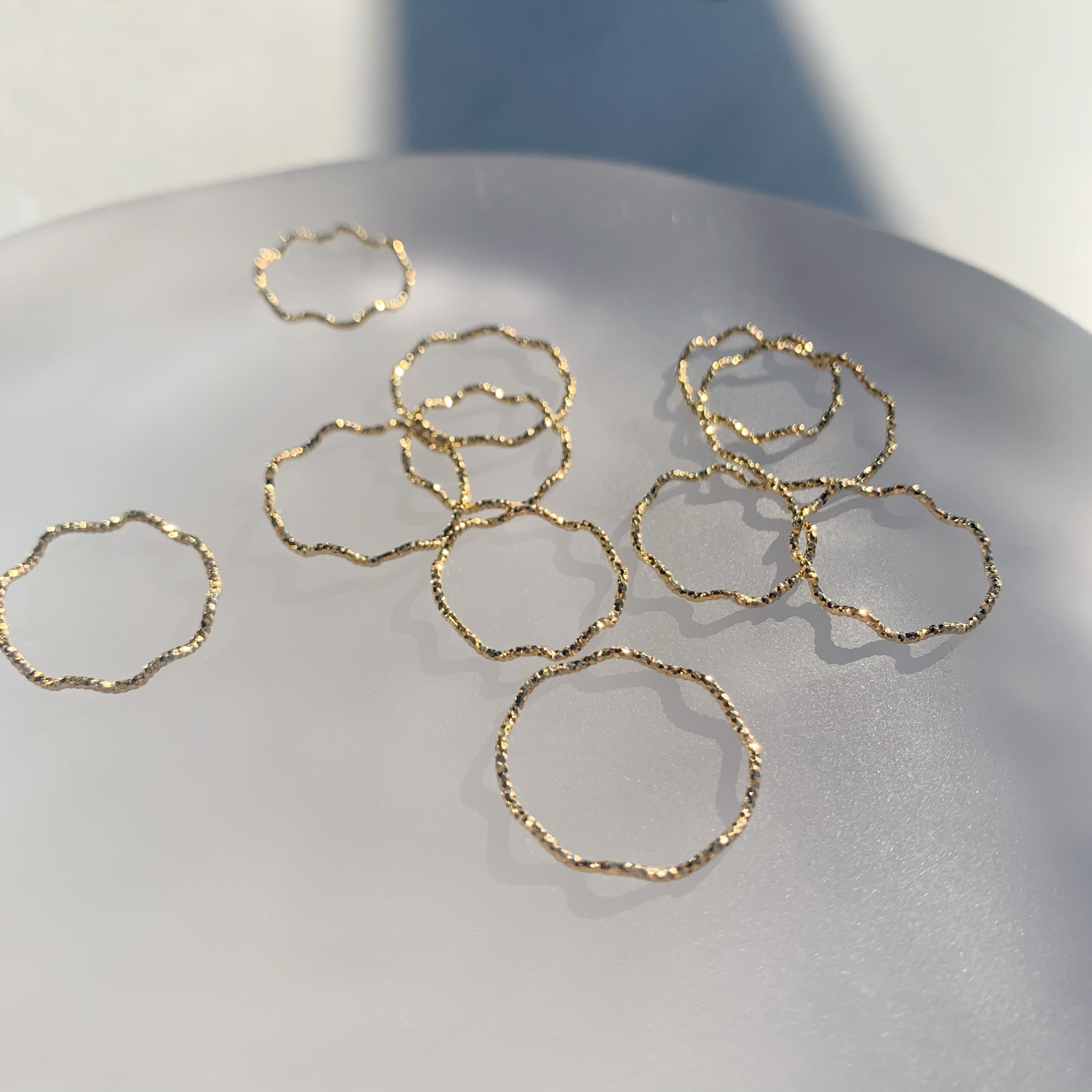 波波滿天星線戒-歐美金