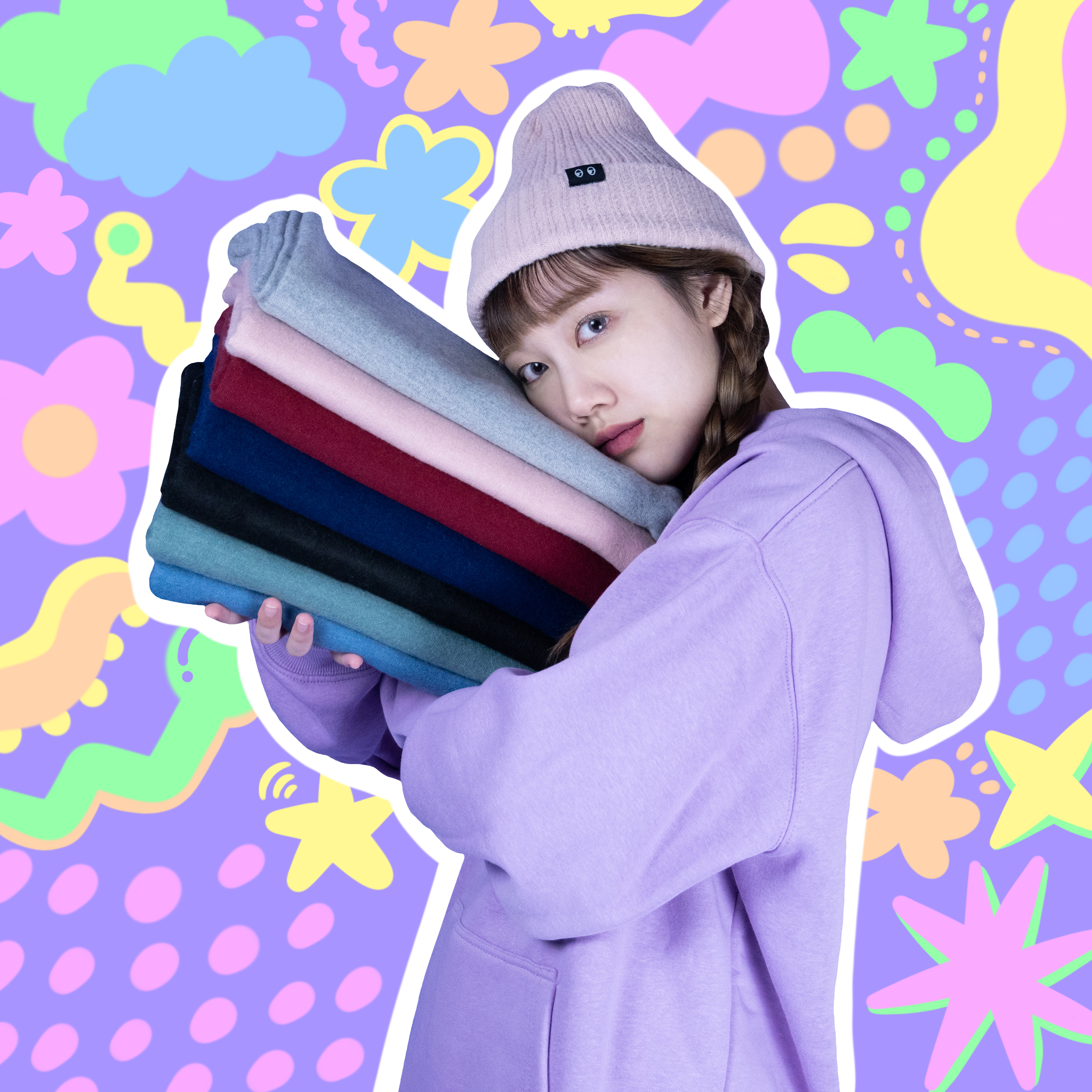 KOKO EYES 雙面圍巾