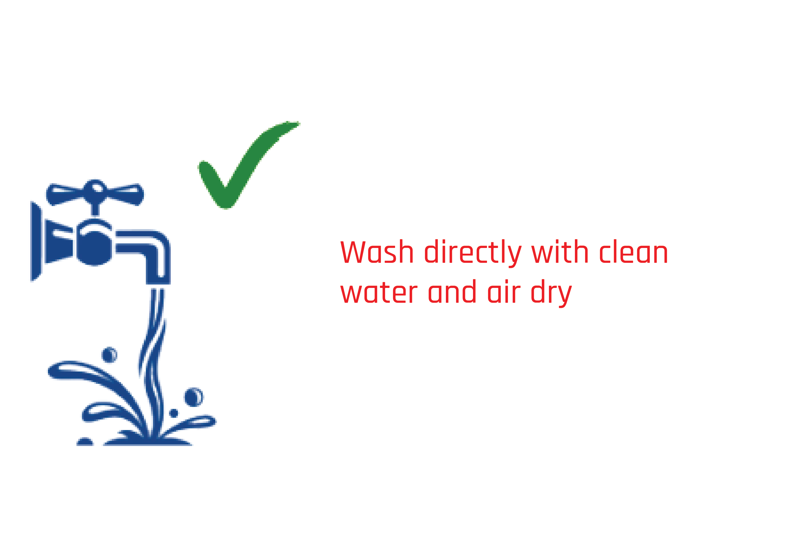 Wash with Fresh Water