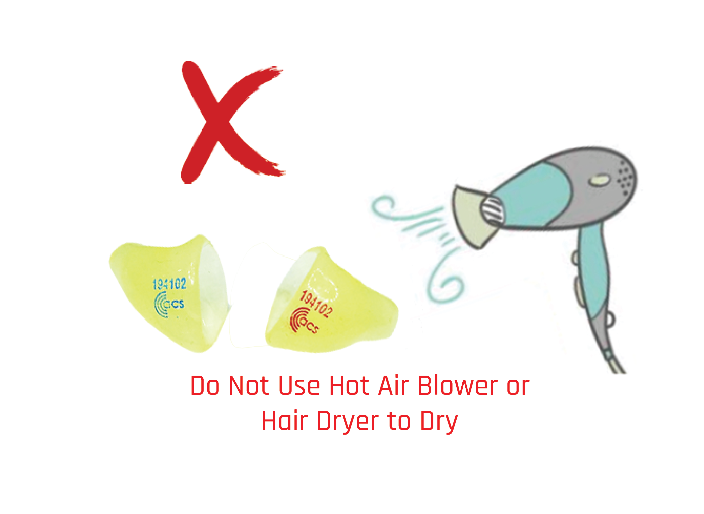 No Hot Air blower or hairdryer
