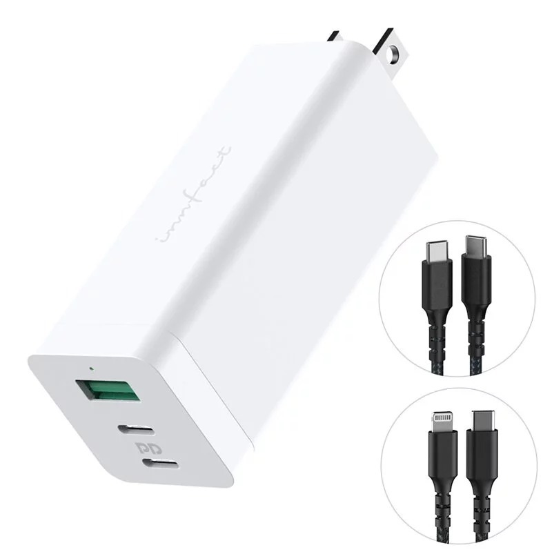 【 YouTube專案】Innfact GaN PD3.0 65W雙線組合包