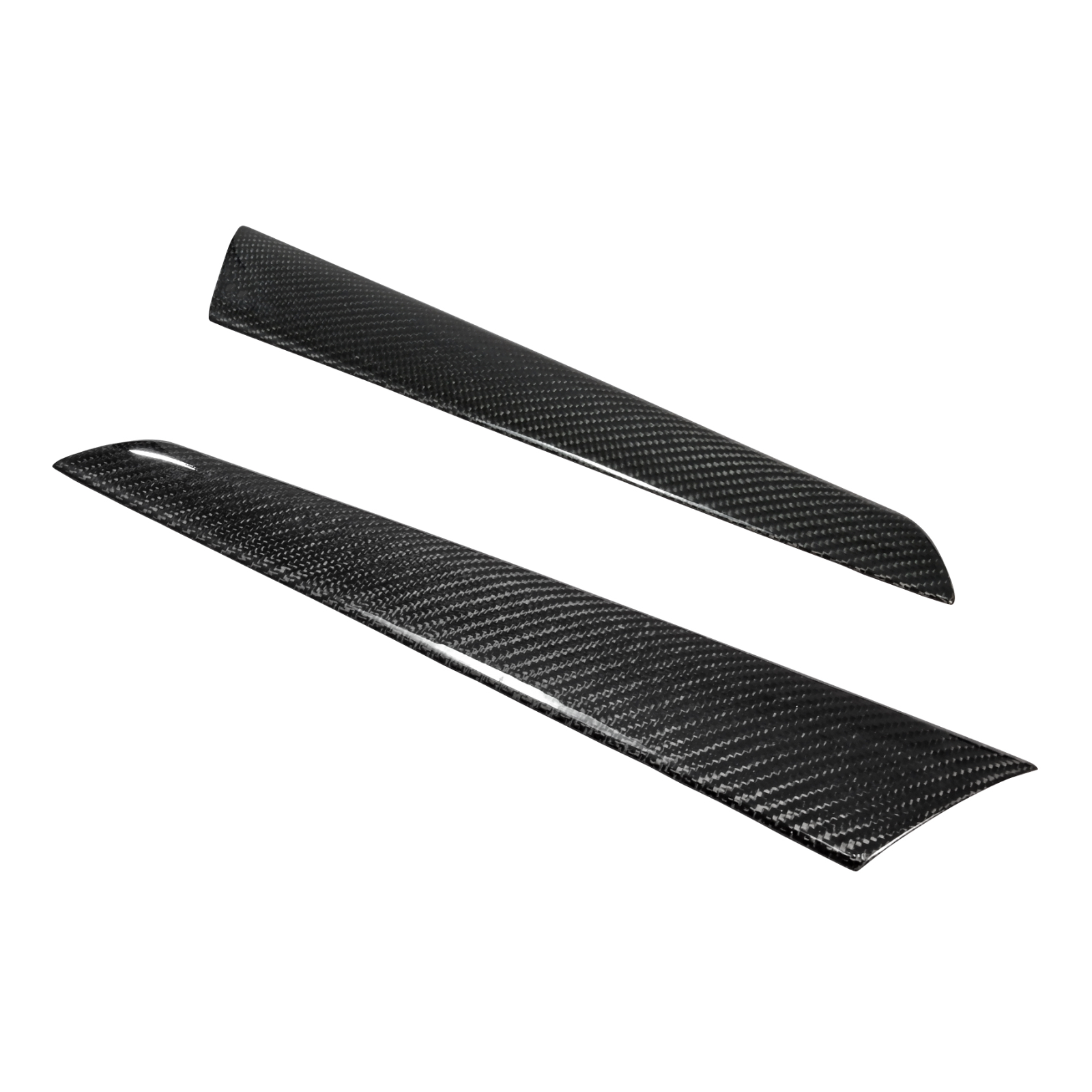 Carbon Fiber Front Door Trim Cover for Mercedes-Benz