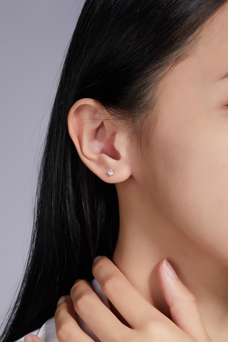 【現貨】The One 三爪單鑽耳環