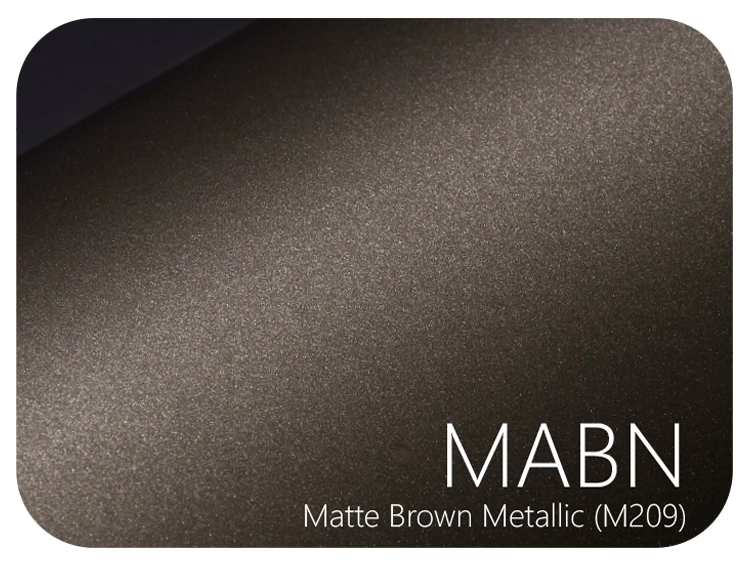 LIFE+GUARD MABN (M209) Matte Brown Metallic vinyl skin sample for 3C protective wraps