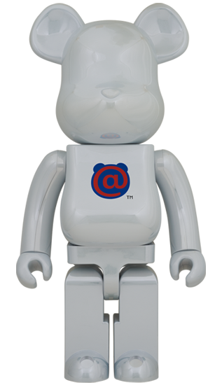 Bearbrick 1000% - 1st Model White Chrome