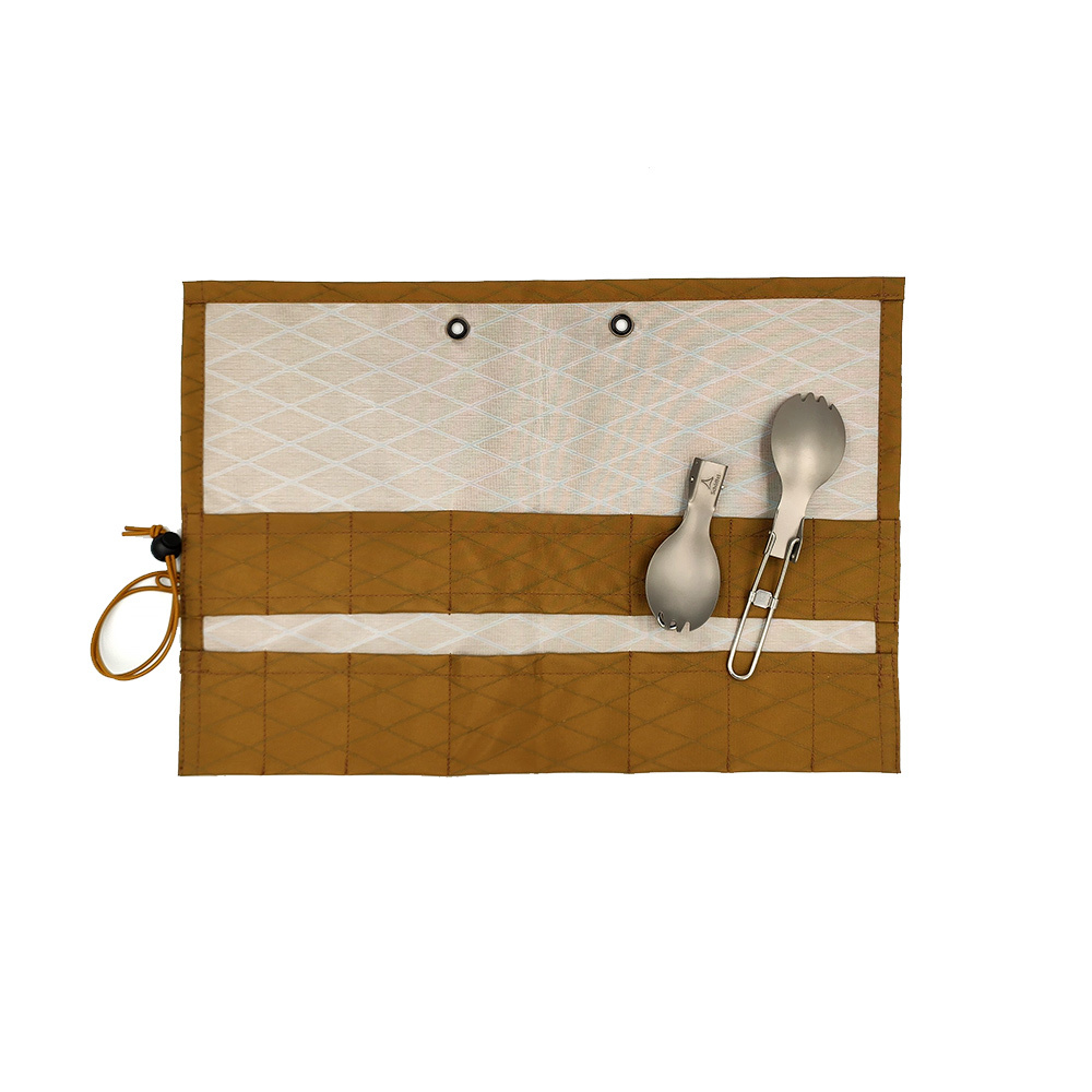 純鈦餐具組(兩支摺疊匙+X-PAC 防水餐具收納包) / UR20011