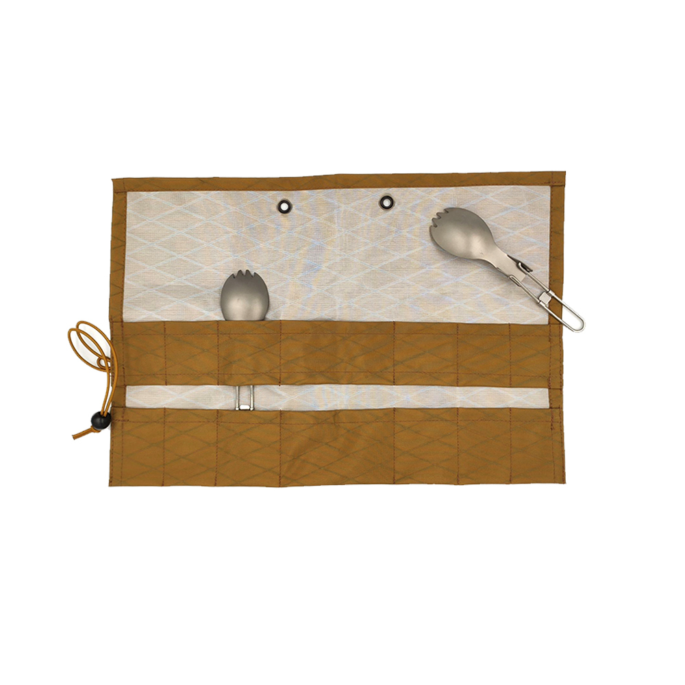 純鈦餐具組(兩支摺疊匙+X-PAC 防水餐具收納包) / UR20011