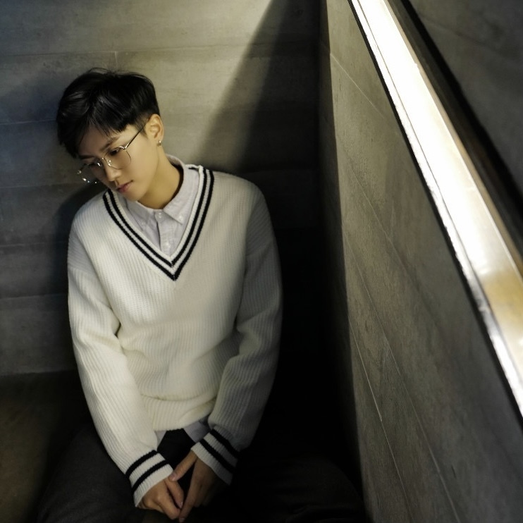 書生氣息 文青v領針織毛衣 預購