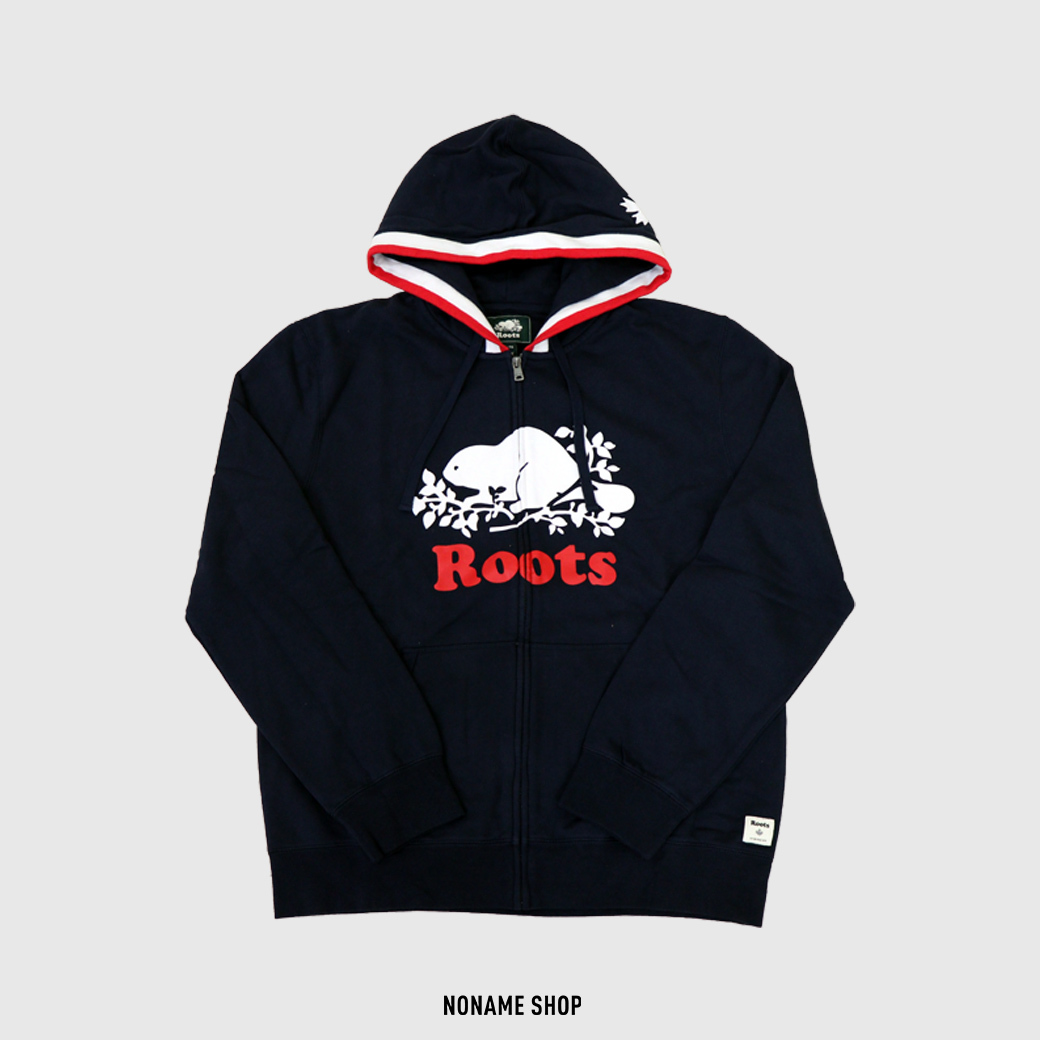 ROOTS Cooper Stamp Full Zip Hoody  海狸連帽 外套 海軍藍