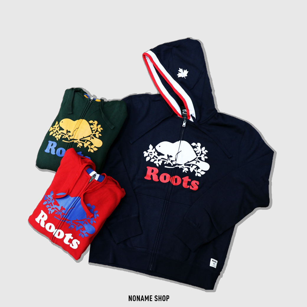 ROOTS Cooper Stamp Full Zip Hoody  海狸連帽 外套 森林綠