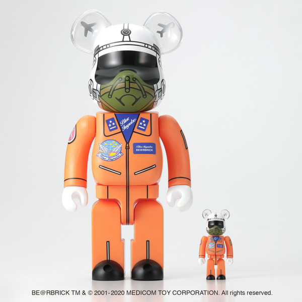 Bearbrick 400%+100% 1964 BLUE IMPULSE