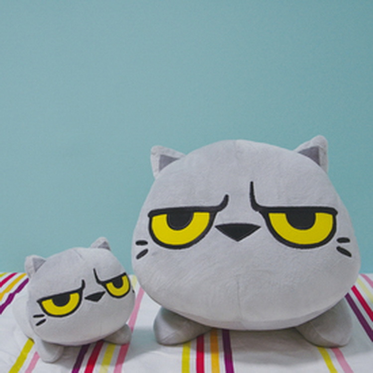 貓爪抓造型玩偶-趴趴胖茶茶(小)