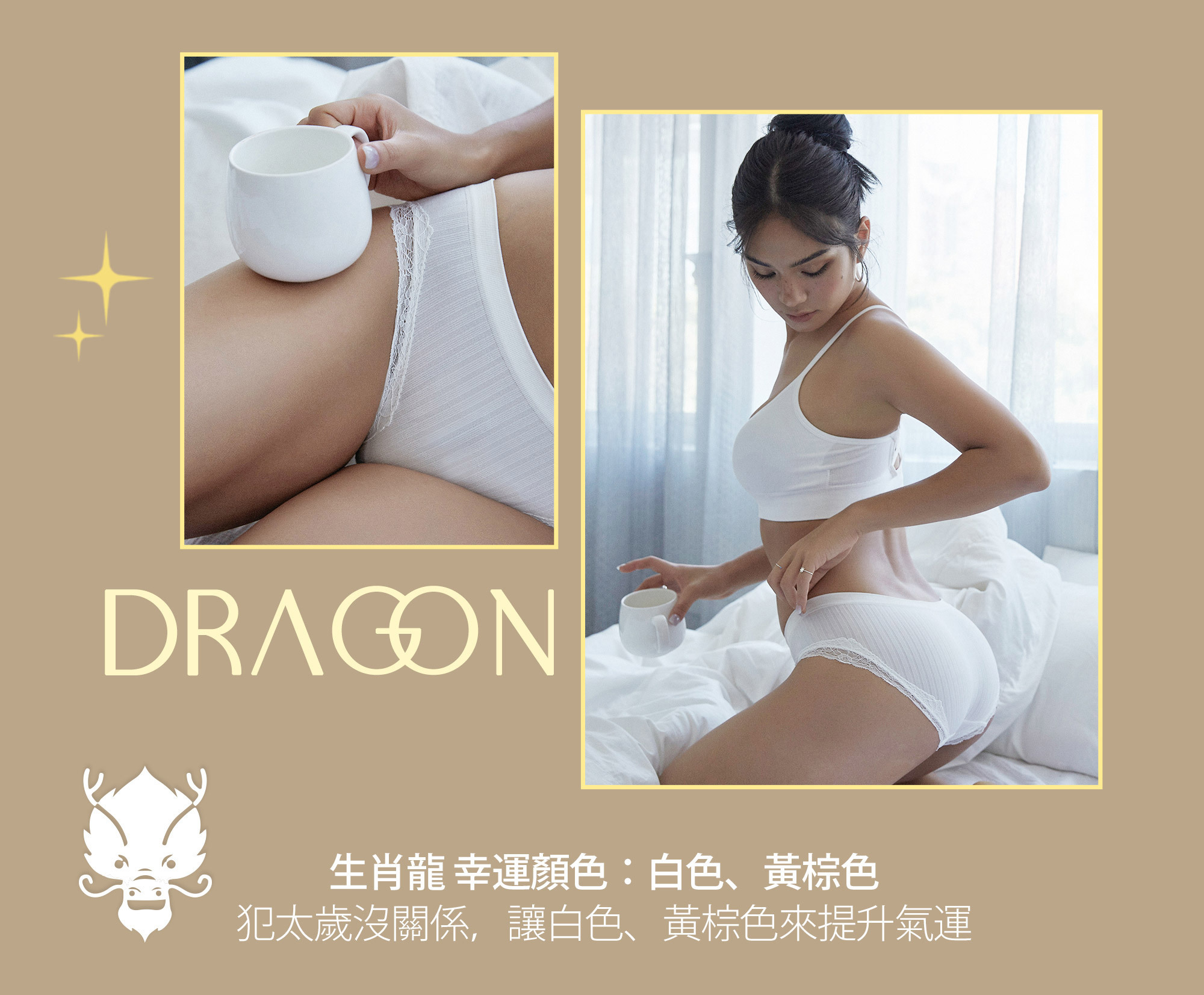 生肖狗幸運色：白色、黃棕色