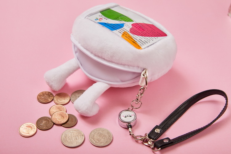 YOSISTAMP兔兔100％絨毛票卡零錢包