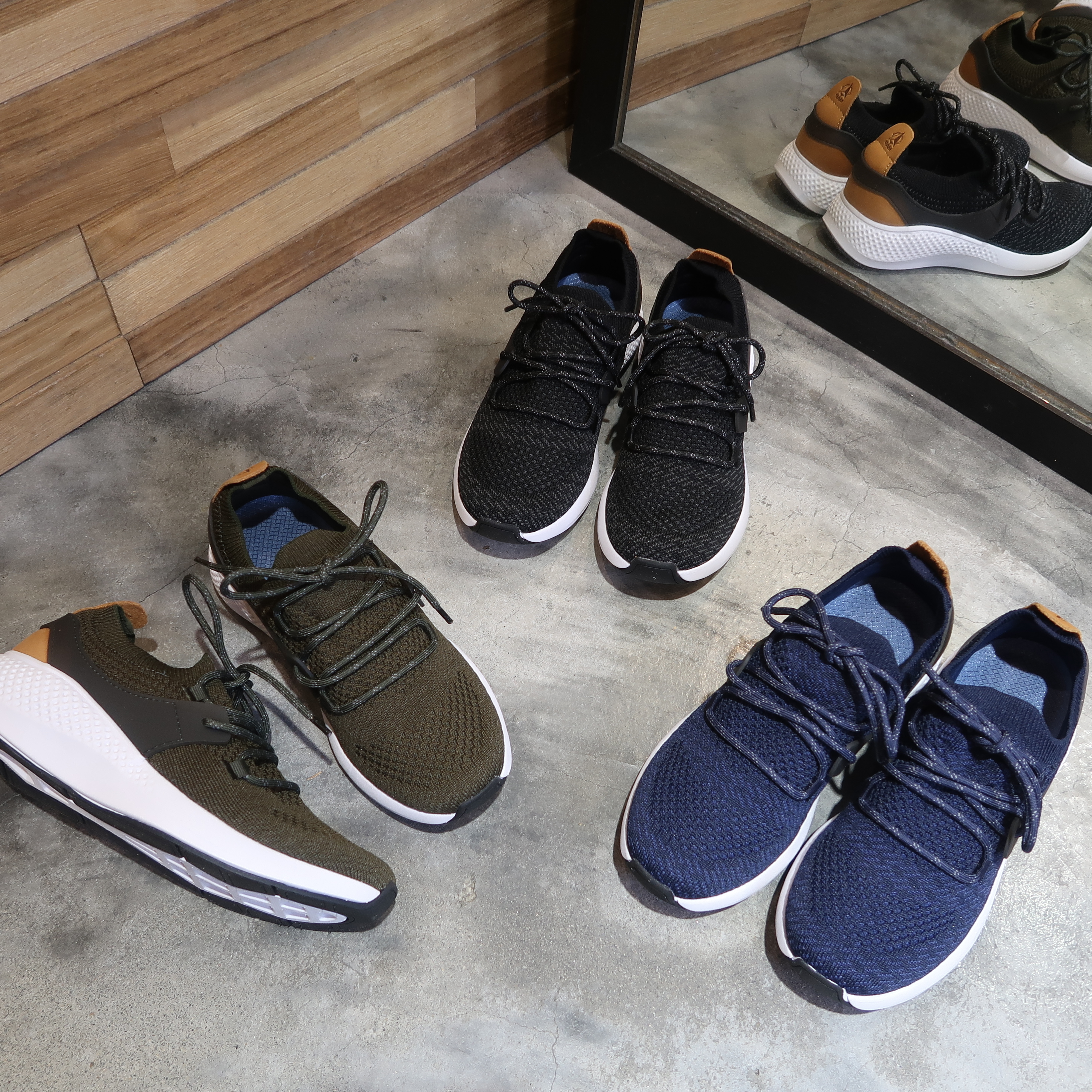 【說走就走-男款】輕量飛織MODO大底彈力襪套鞋口綁帶休閒、運動鞋