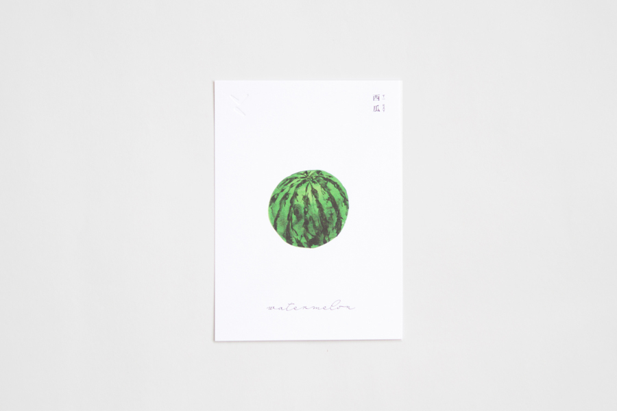+t企劃-水果明信片-西瓜整顆