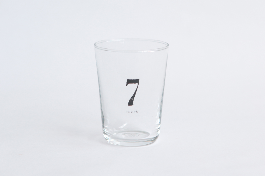 +t企劃-數字杯-7/黑 玻璃杯
