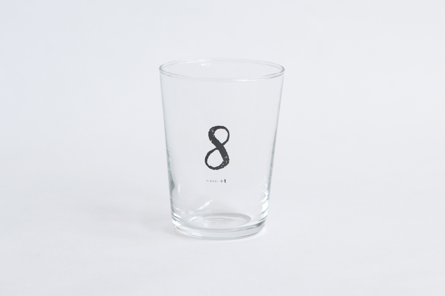 +t企劃-數字杯-8/黑 玻璃杯