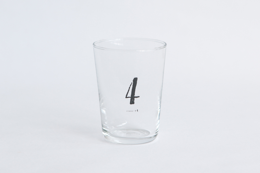 +t企劃-數字杯-4   黑 玻璃杯