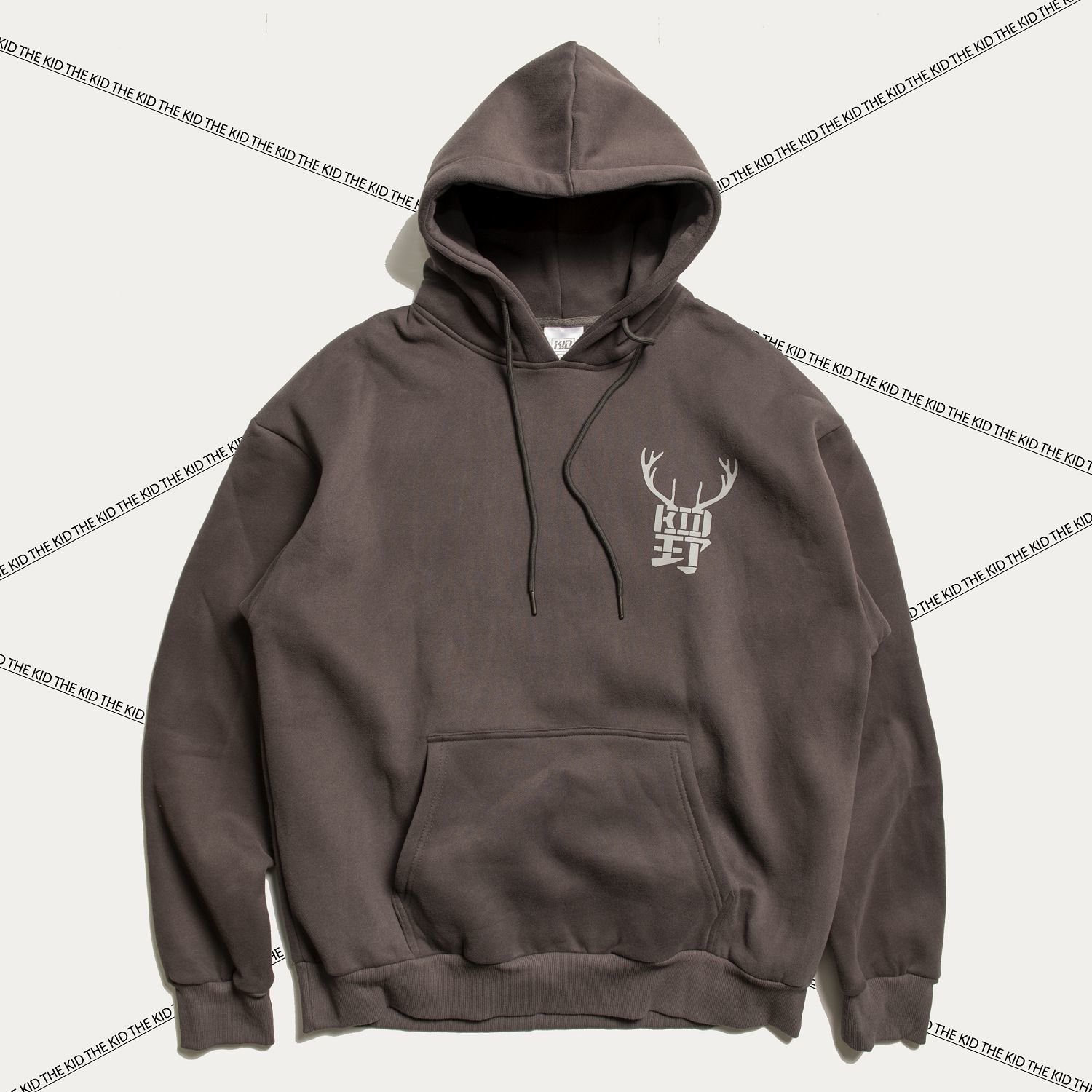 KID ® 野山鹿營連帽T 墨灰