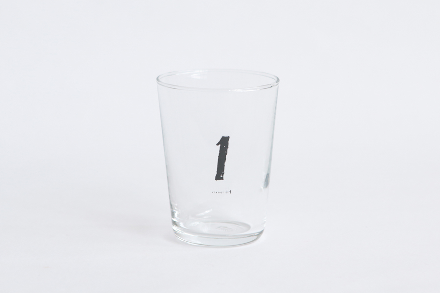 +t企劃-數字杯-1/黑 玻璃杯