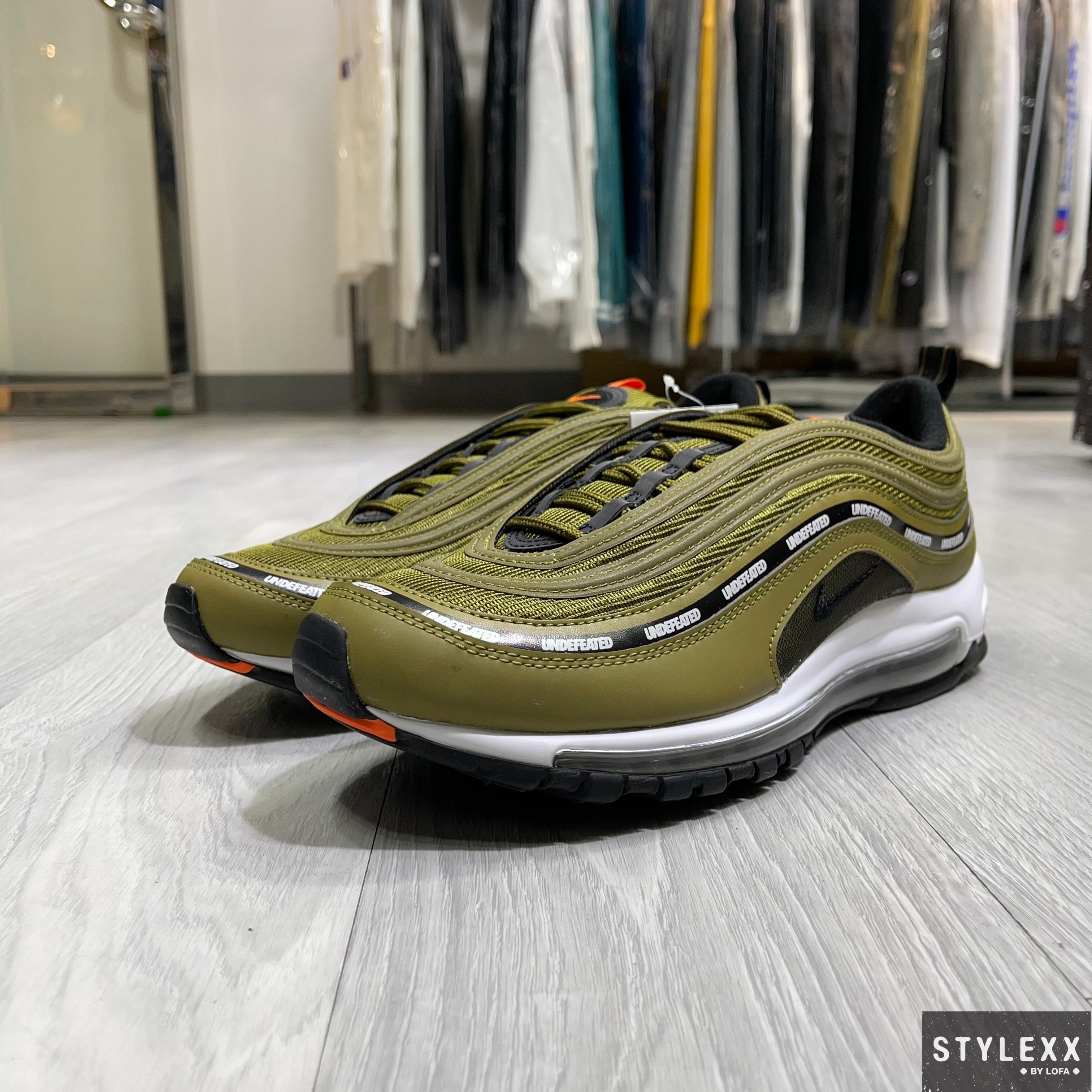 Nike air max cheap 97 x undefeated olive