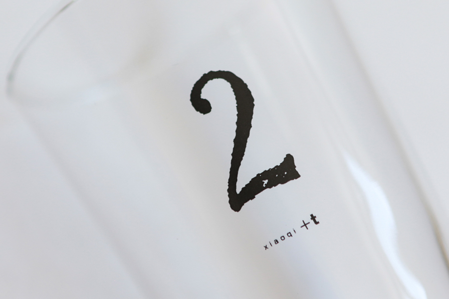 +t企劃-數字杯-2/黑 玻璃杯