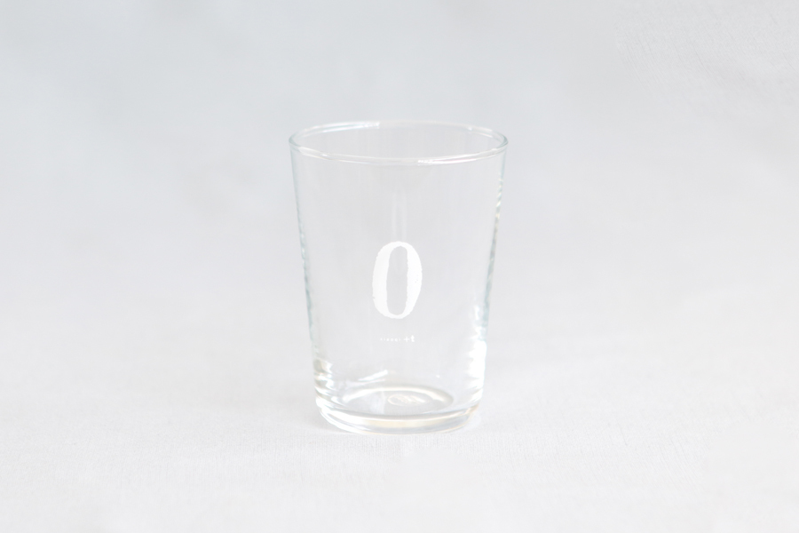 +t企劃-數字杯-0/白 玻璃杯