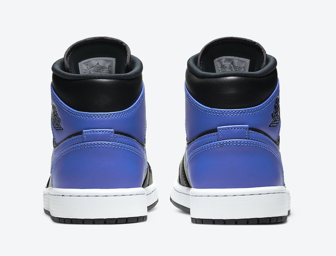 Air Jordan 1 Mid '' Hyper Royal '' 黑藍男款554724-077 [EW