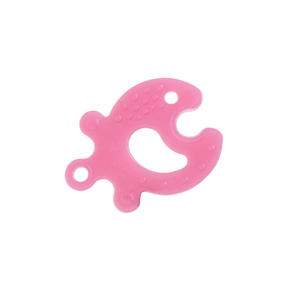 【FARLIN】小魚拼圖型矽膠固齒器(0M+)(粉)