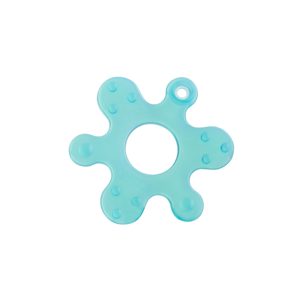 【FARLIN】烏龜拼圖型矽膠固齒器(0M+)(藍)