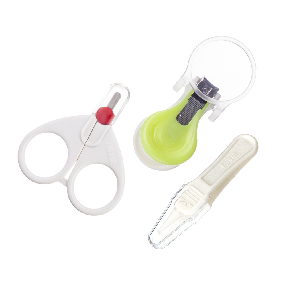 【Farlin】新生嬰兒安全清潔三件組(綠)