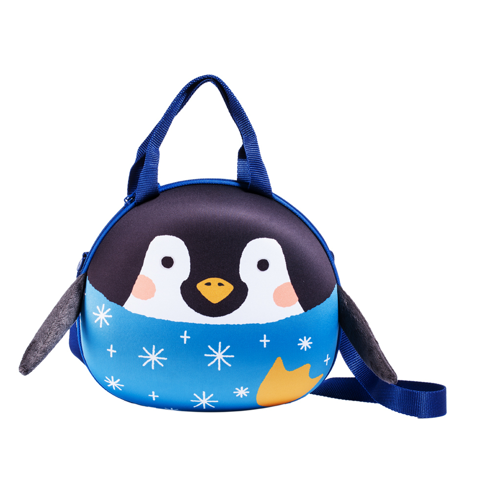 【FARLIN】Sina&Mina 兒童單肩背斜背側背包(小企鬼)