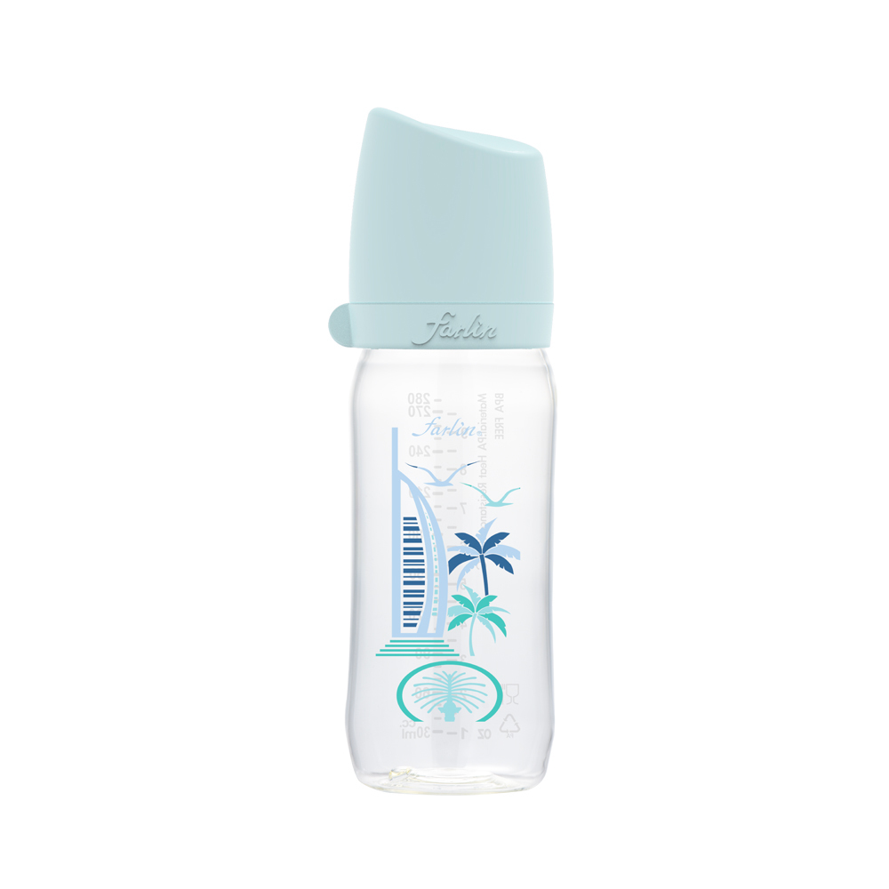【farlin】城市心旅行寬口徑PA奶瓶-杜拜瓶 280ML