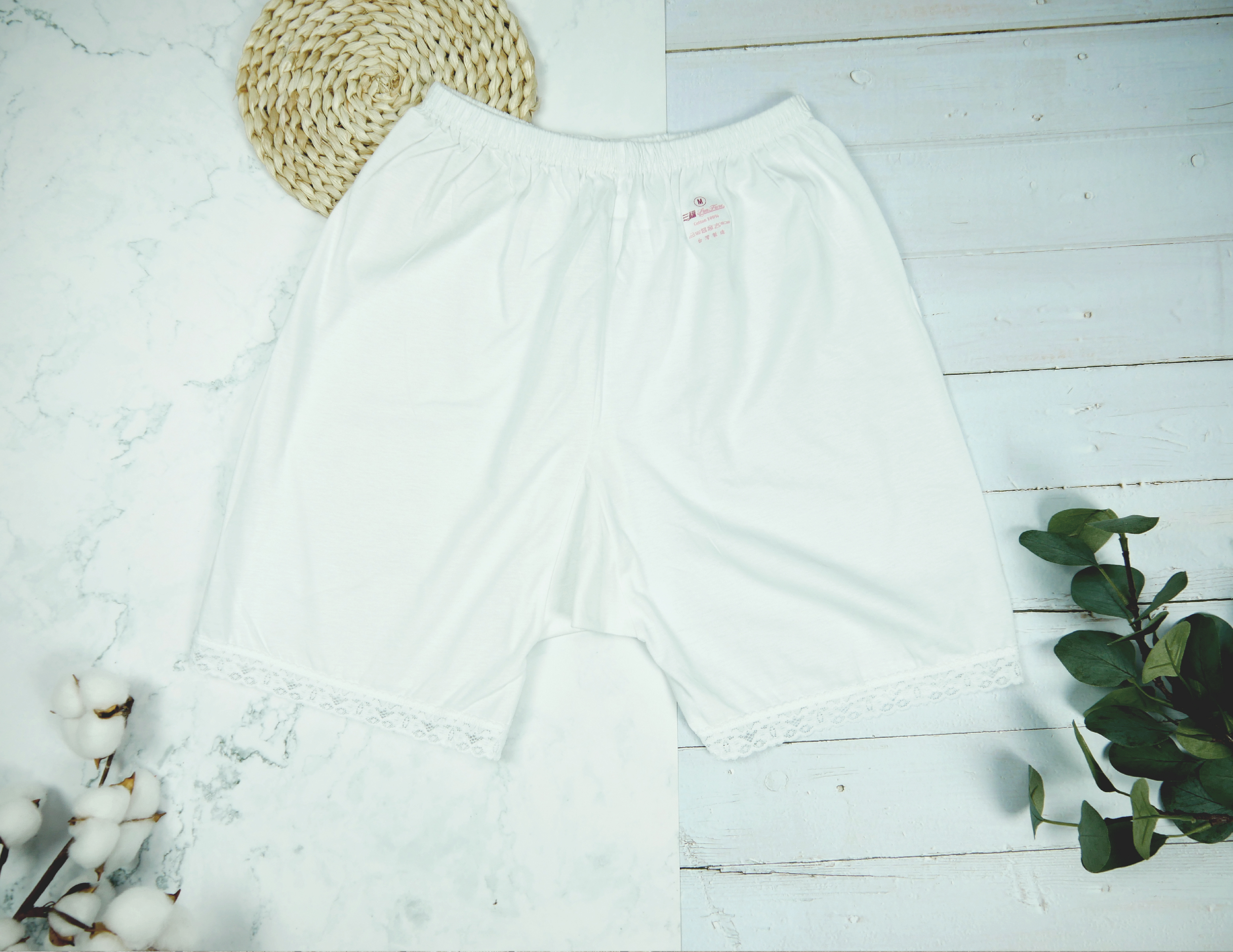 小三福 三福 100%棉單面女大半長褲