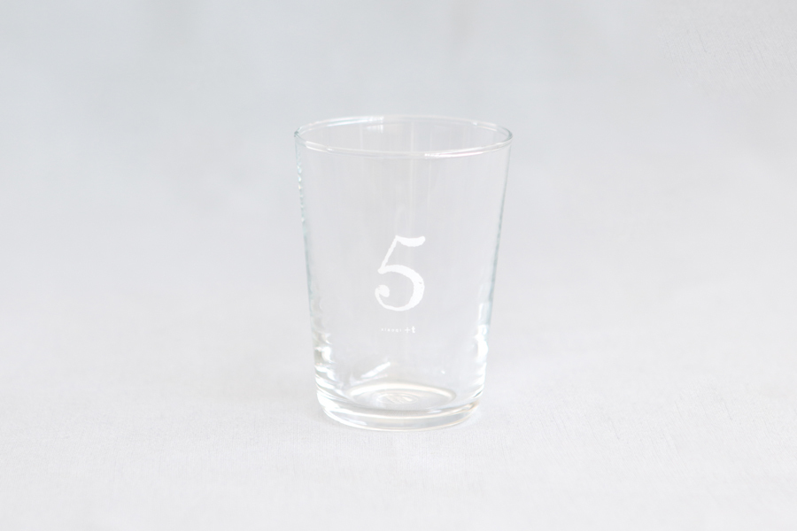 +t企劃-數字杯-5/白 玻璃杯