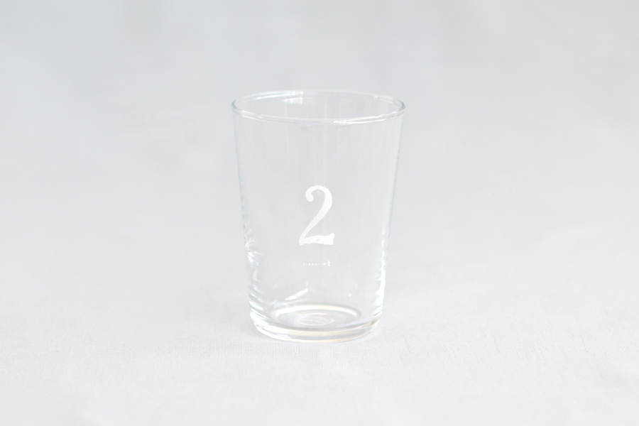 +t企劃-數字杯-2/白 玻璃杯