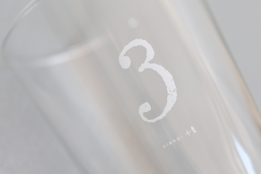 +t企劃-數字杯-3/白 玻璃杯