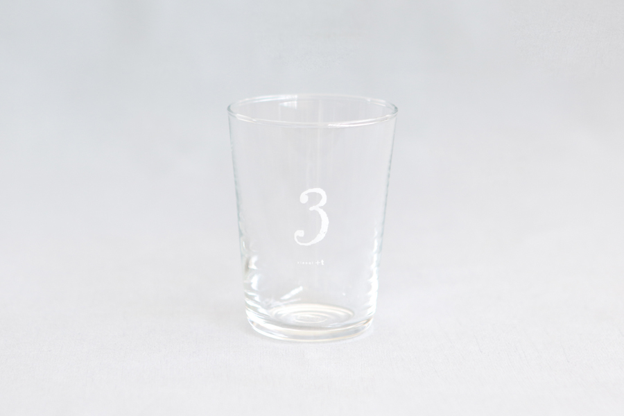 +t企劃-數字杯-3/白 玻璃杯