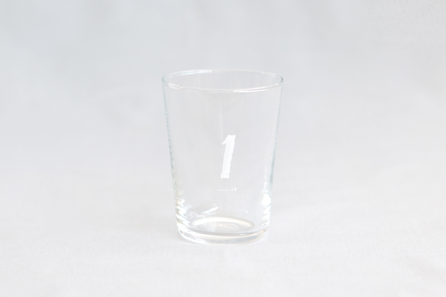 +t企劃-數字杯-1/白 玻璃杯