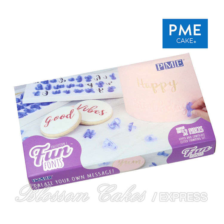 PME Fun Fonts - Alphabet Stamping Set, Collection 1, 52 Pieces
