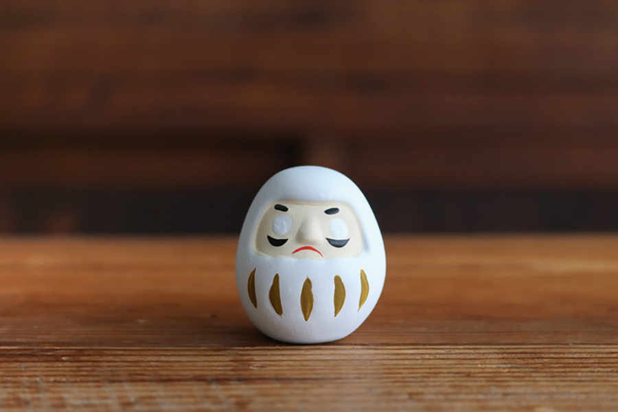 中川政七-不倒翁詩籤 白/無病息災