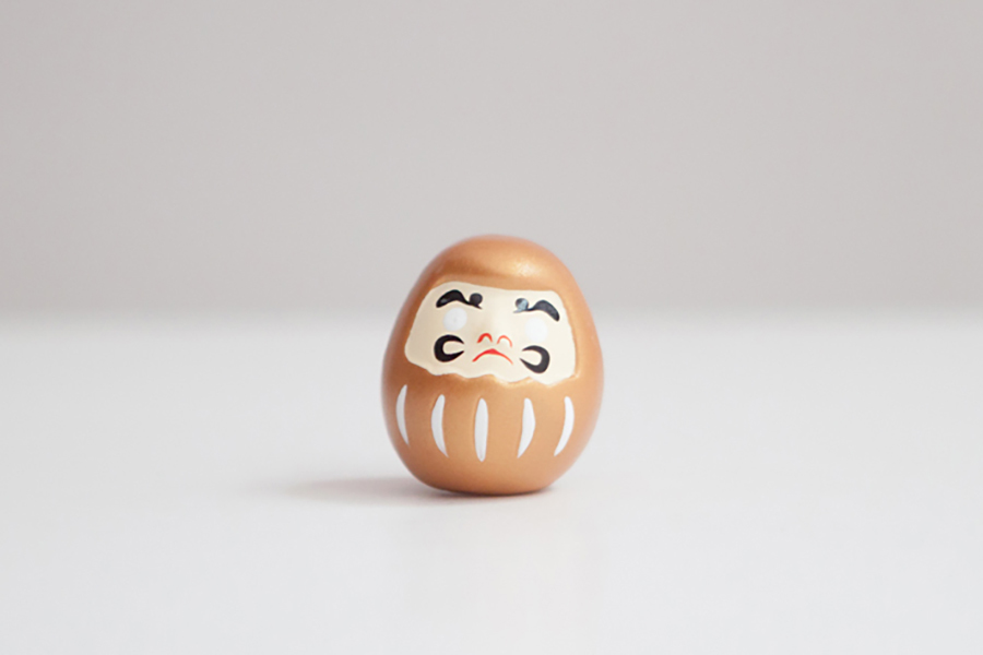 中川政七-不倒翁詩籤 金/必勝祈願