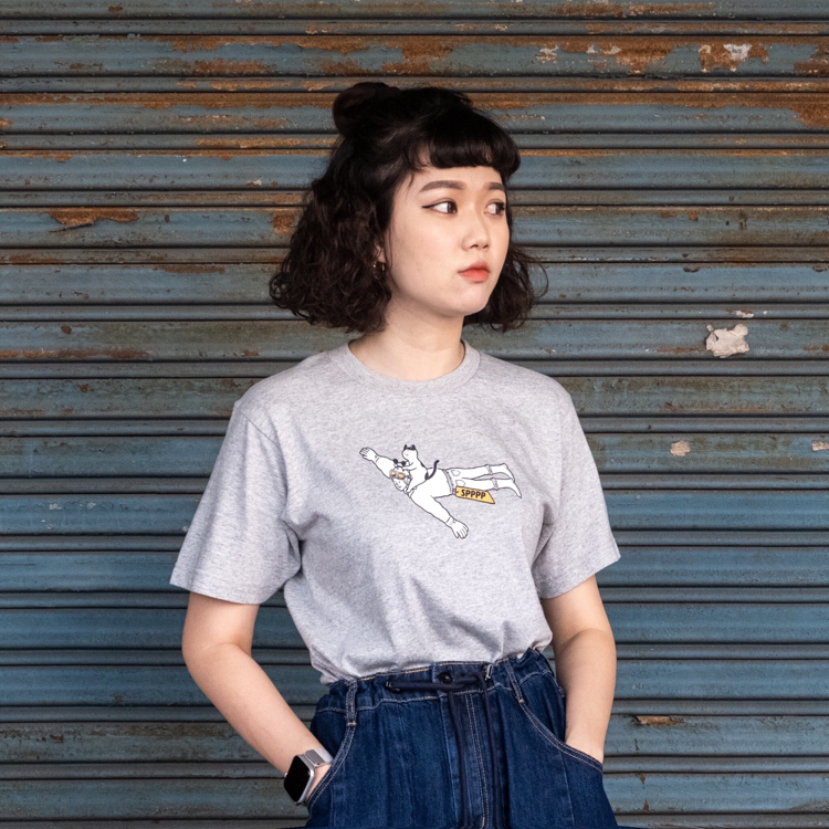 SPPPP｜飛人T｜深麻灰