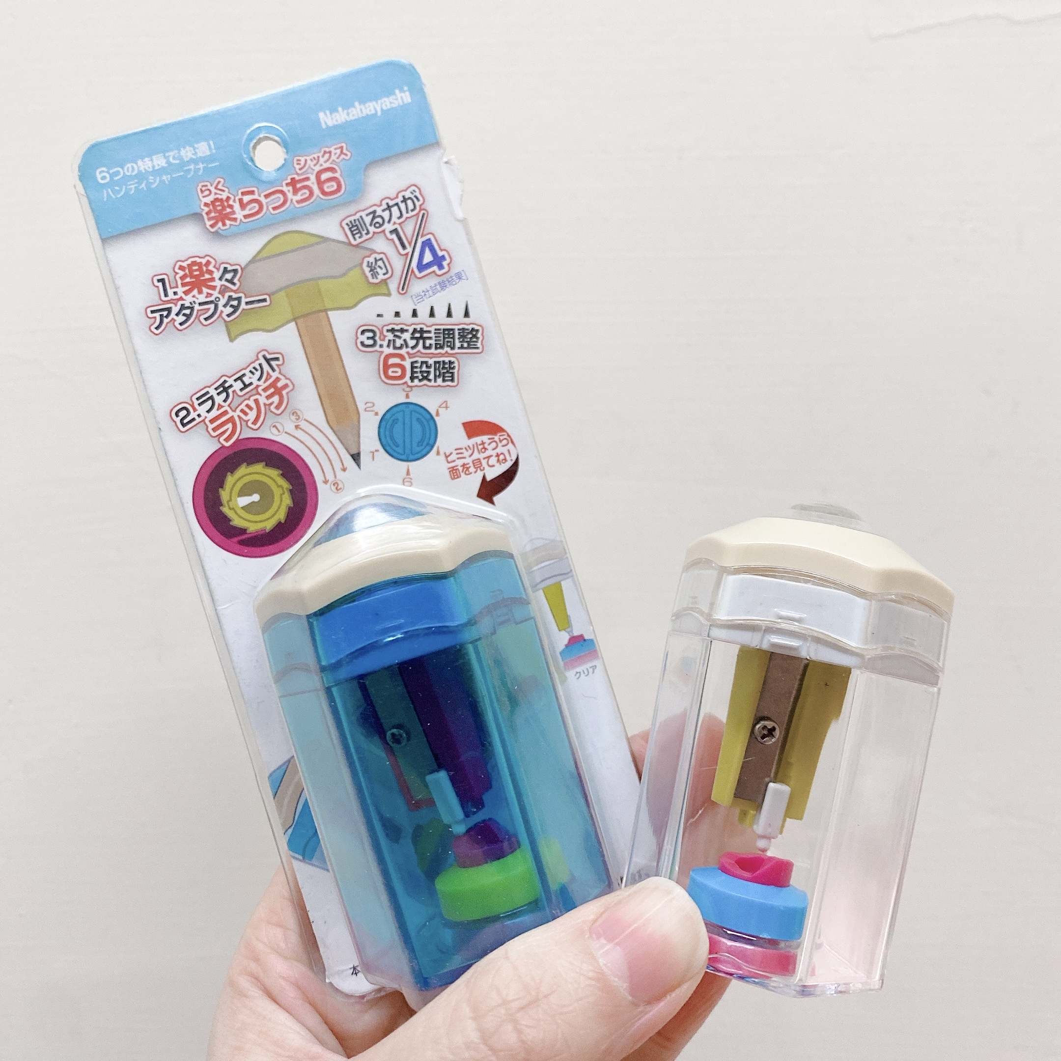 Nakabayashi 削筆器-六角鉛筆外型