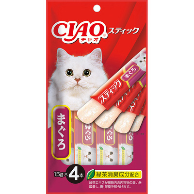 [*任選11件$138*] 日本CIAO - 吞拿魚味果凍片15G X4
