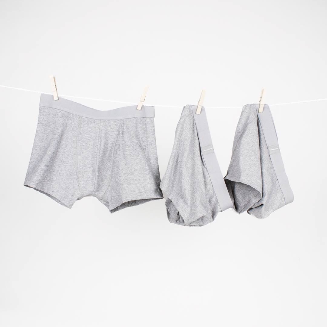 男用內褲推薦單品:Boxer Brief 舒適有機棉男用四角內褲-灰