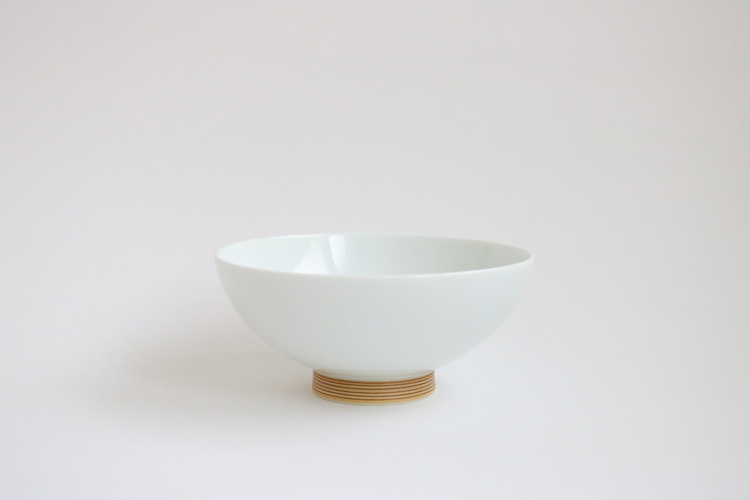 白山陶器-錆千筋 4.2寸飯碗